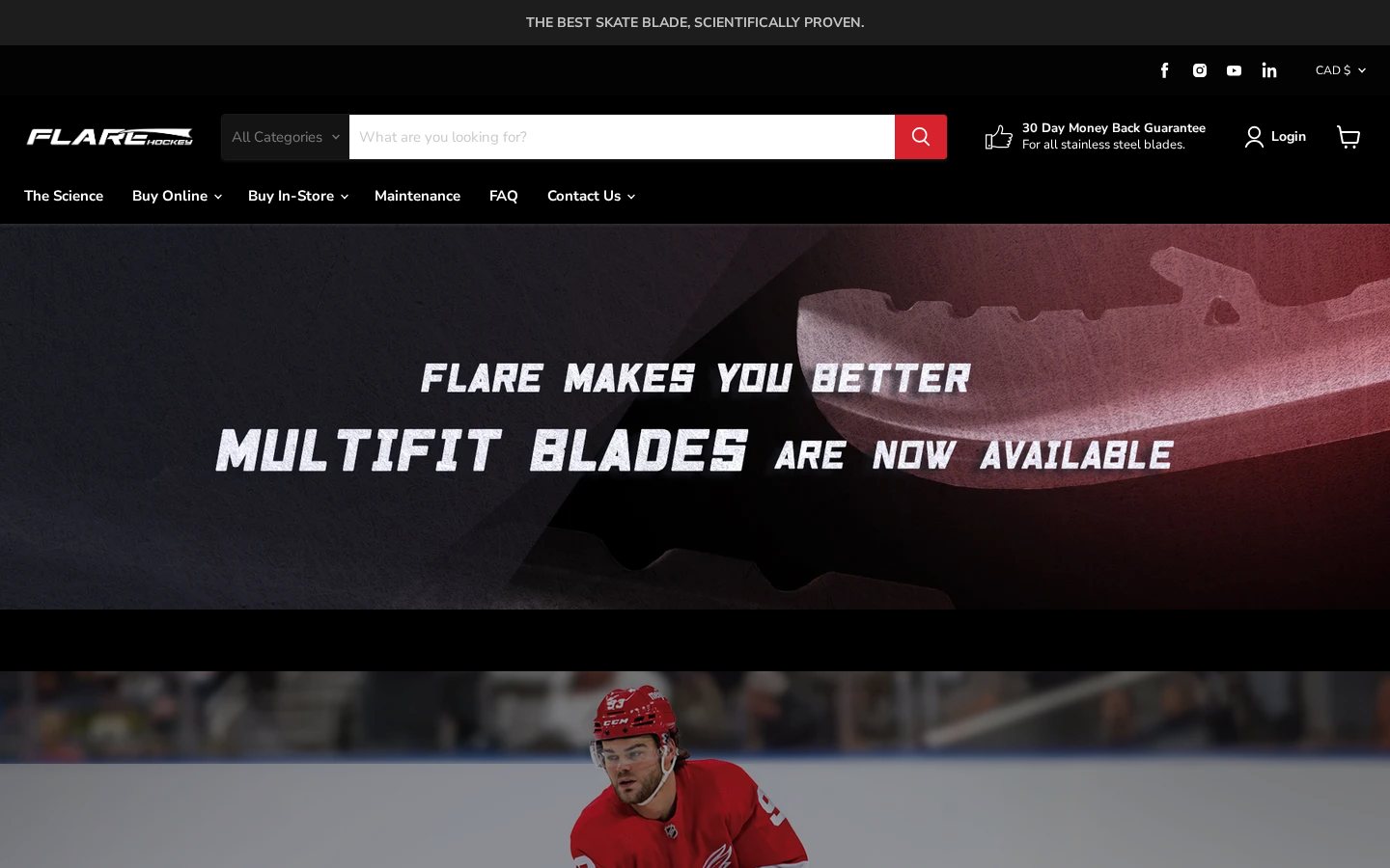 Flare Skate Blade - The Best Skate Blade, Scientifically Proven