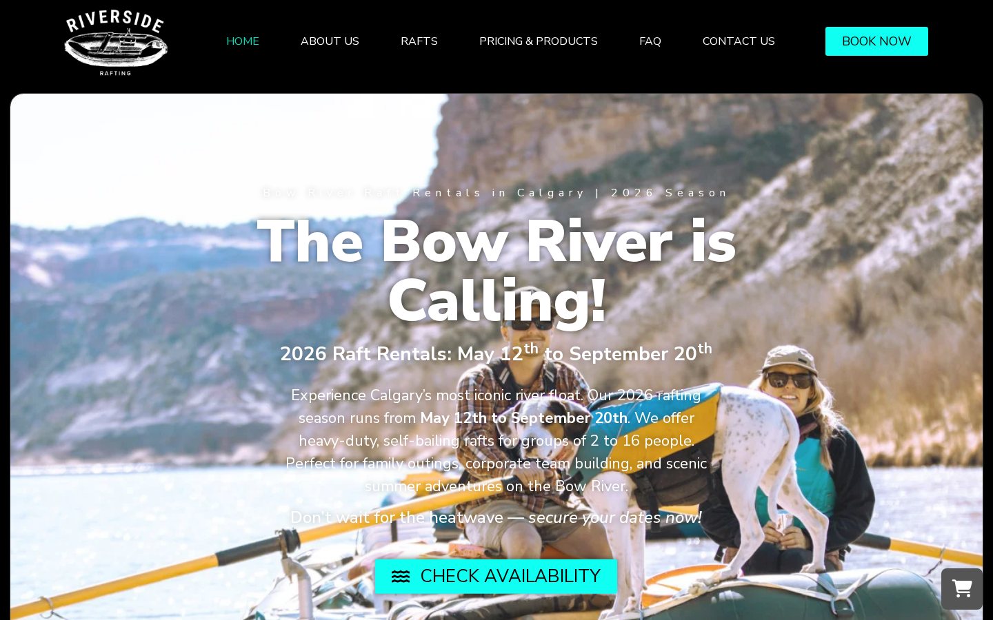 Riverside Rafting - The Bow River Is Calling