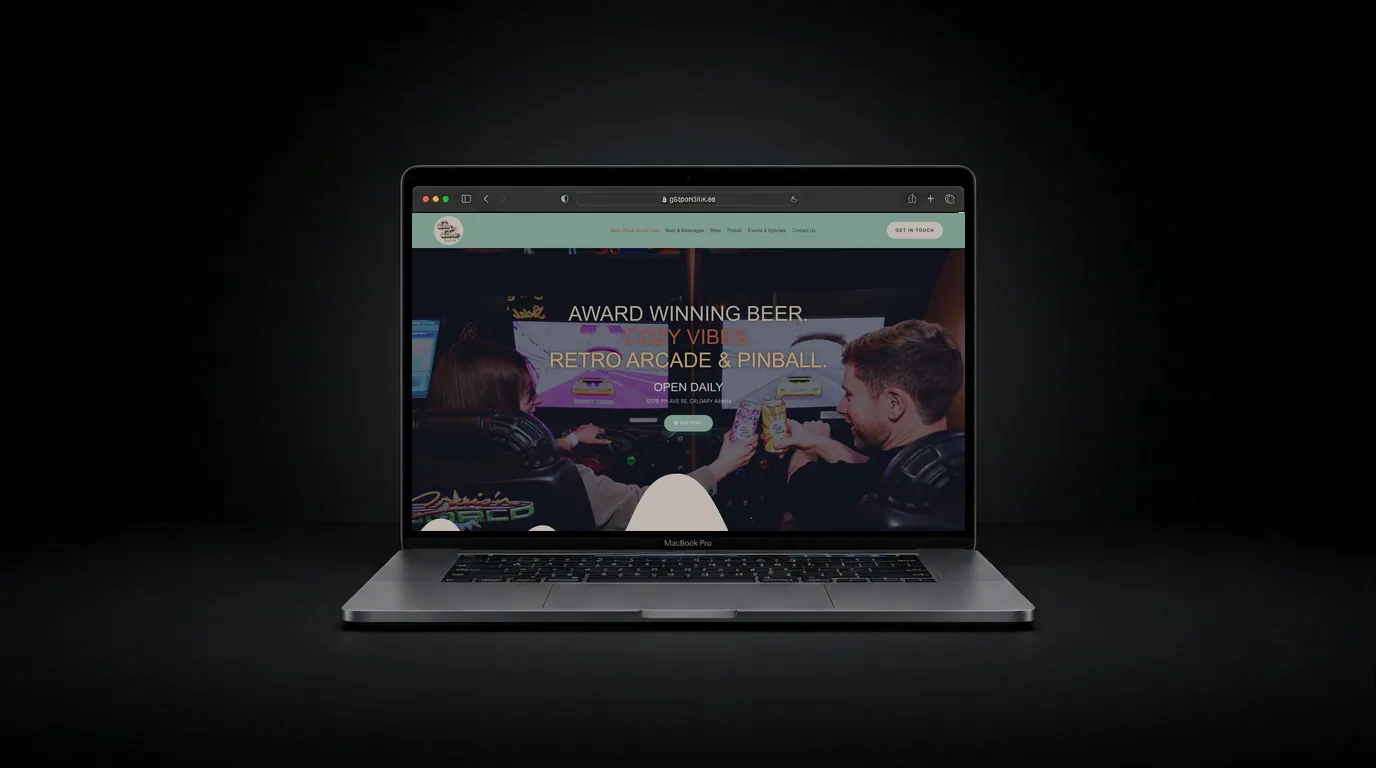 Burn Block Social Club website mockup