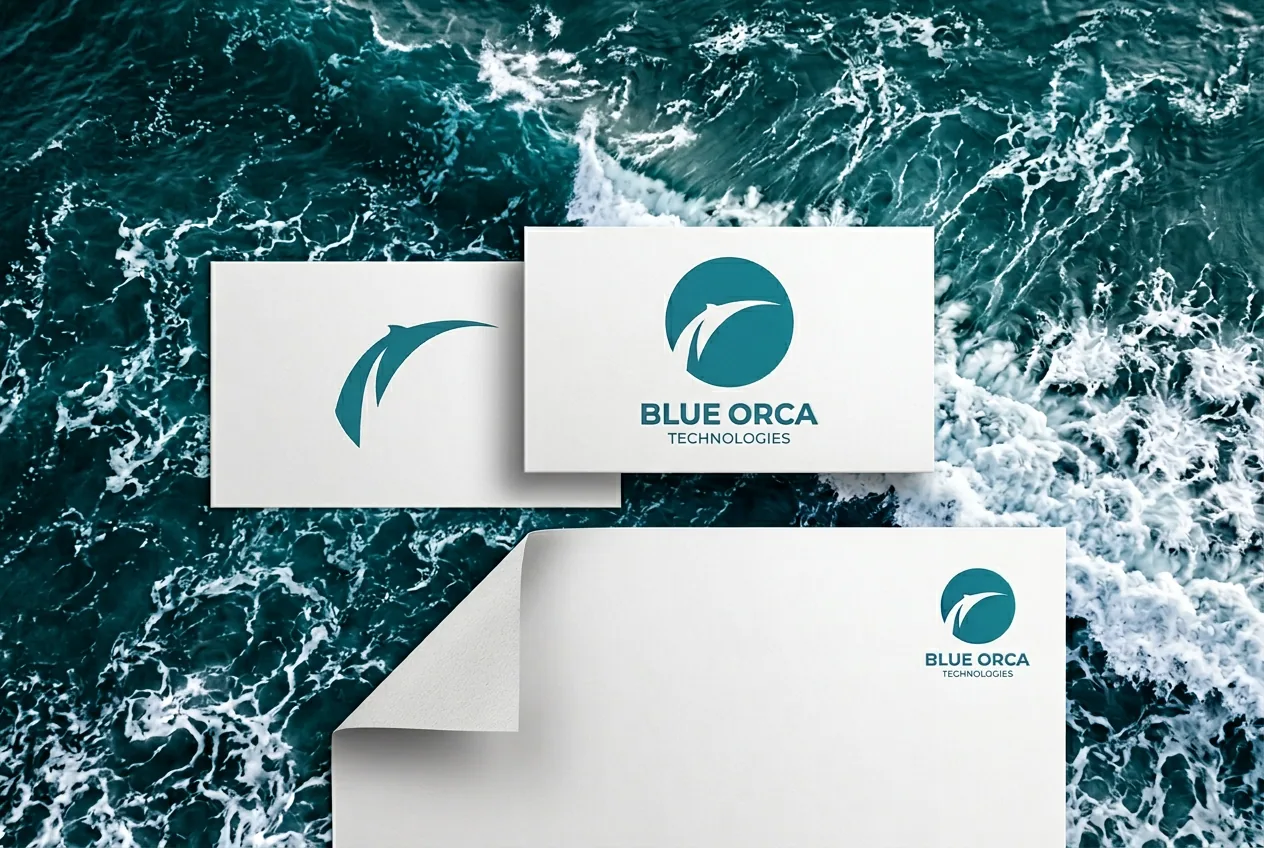 Blue Orca Technologies brand mockup