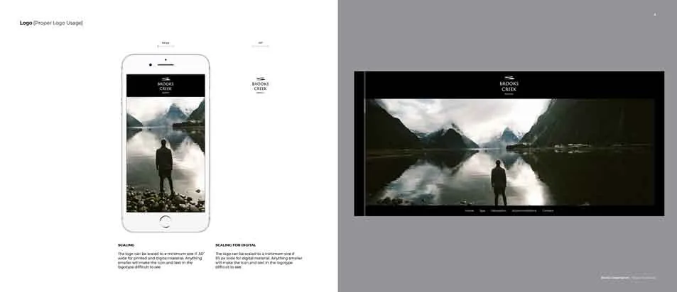 Brooks Creek Ranch brand mockup