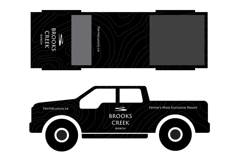 Brooks Creek Ranch truck wrap