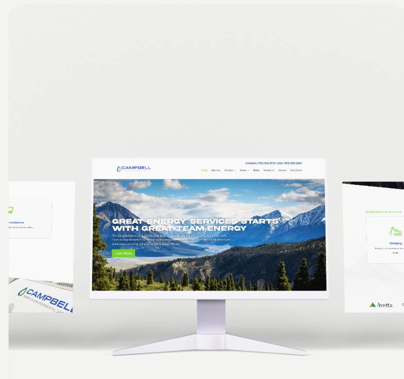 Campbell Energy (Canada) multi-device mockup