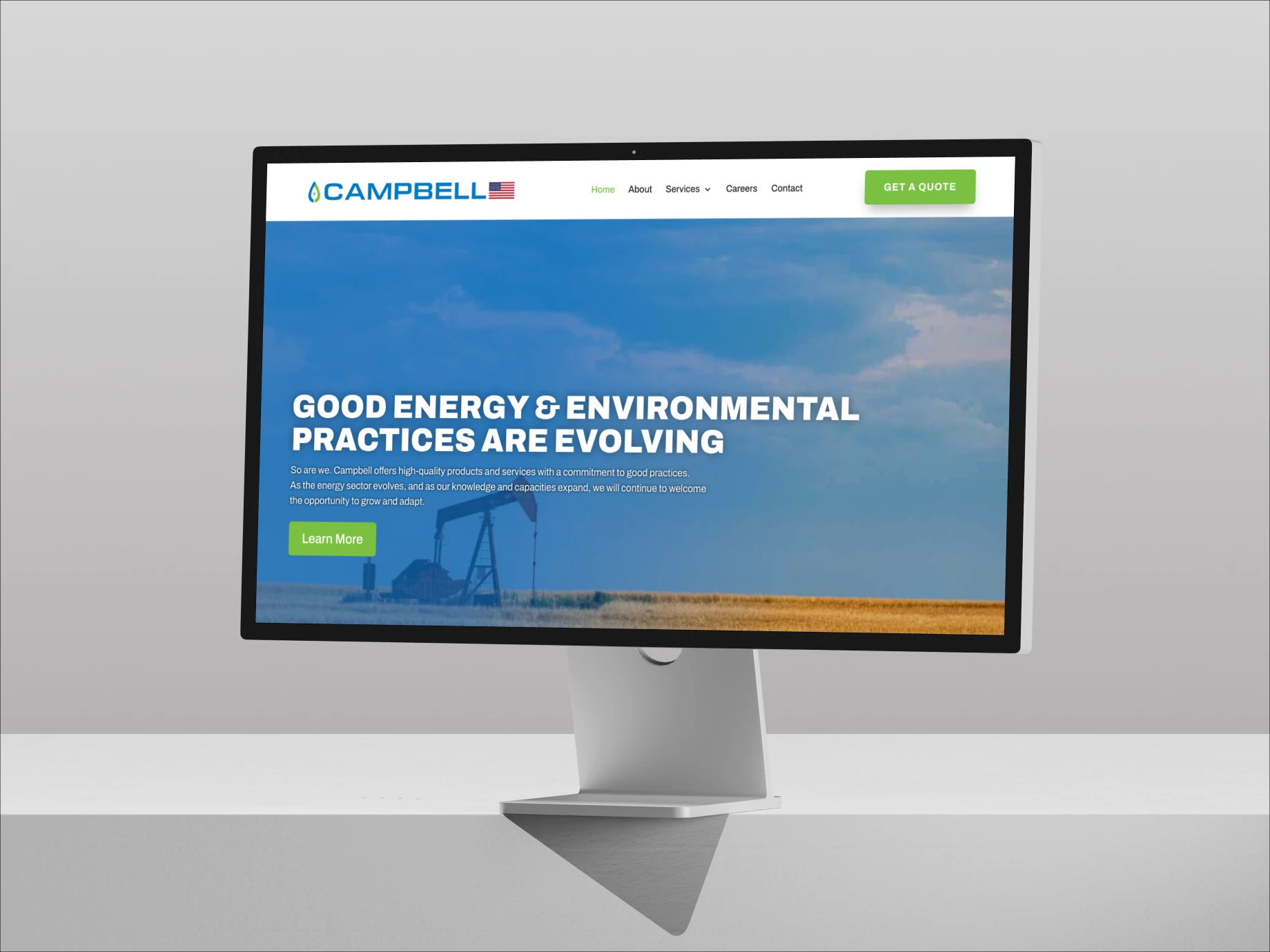 Campbell Energy (USA) website mockup