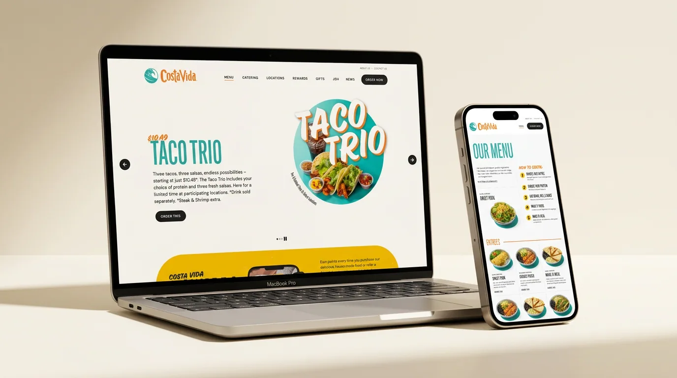 Costa Vida multi-device mockup