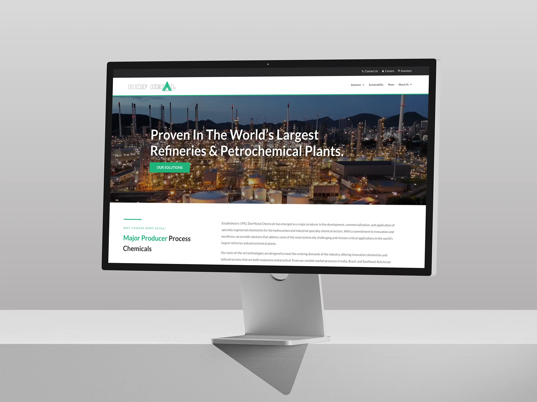 Dorf Ketal website mockup