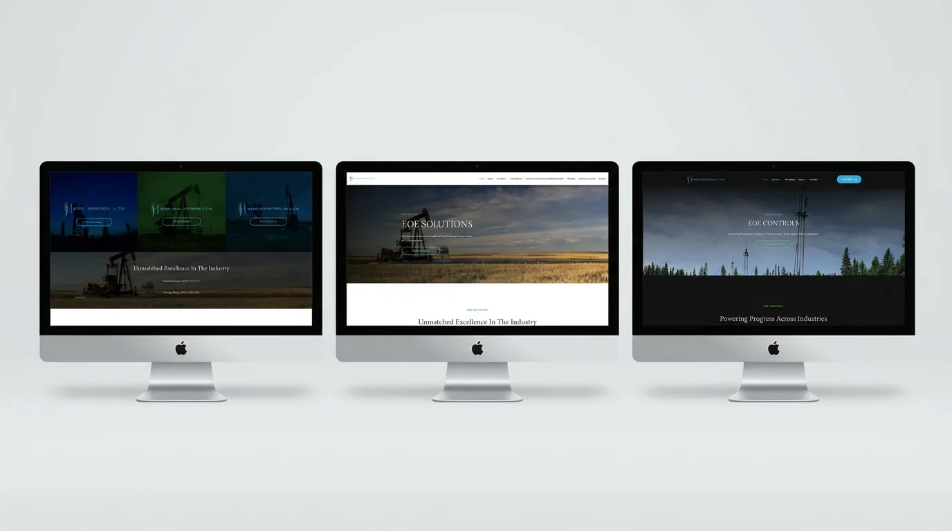 EOE - Energy · Solutions · Controls website mockup