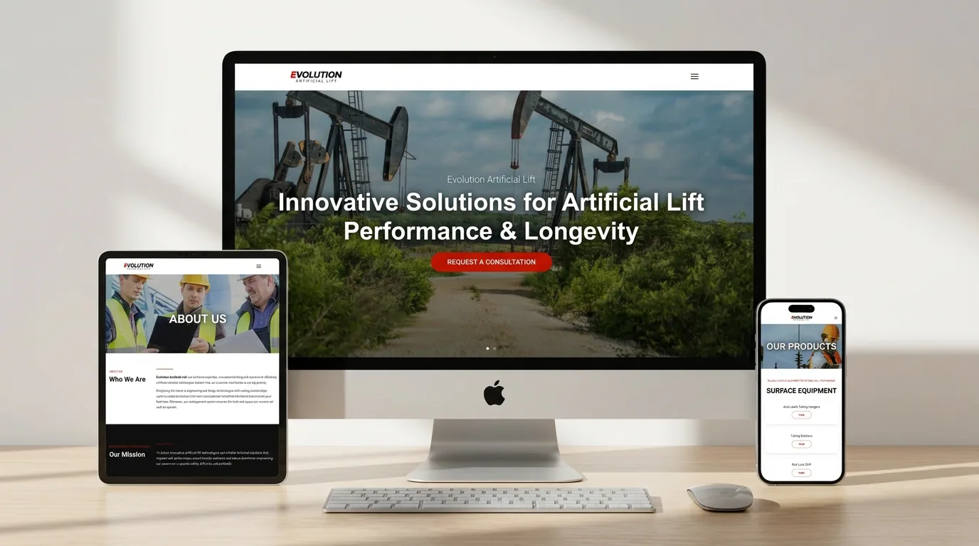 Evolution Artificial Lift multi-device mockup