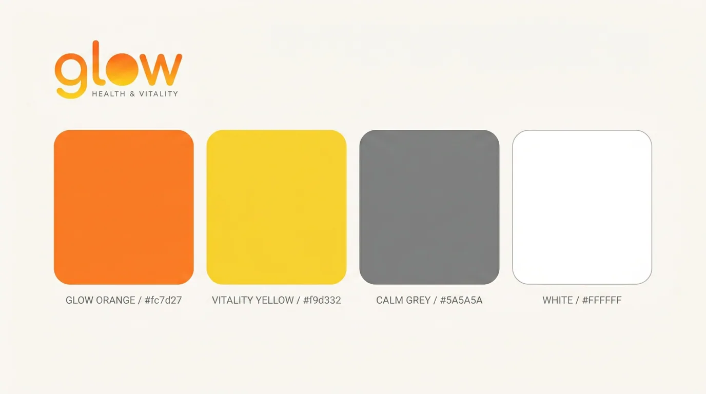 Live Life Better - Glow Health & Vitality brand mockup