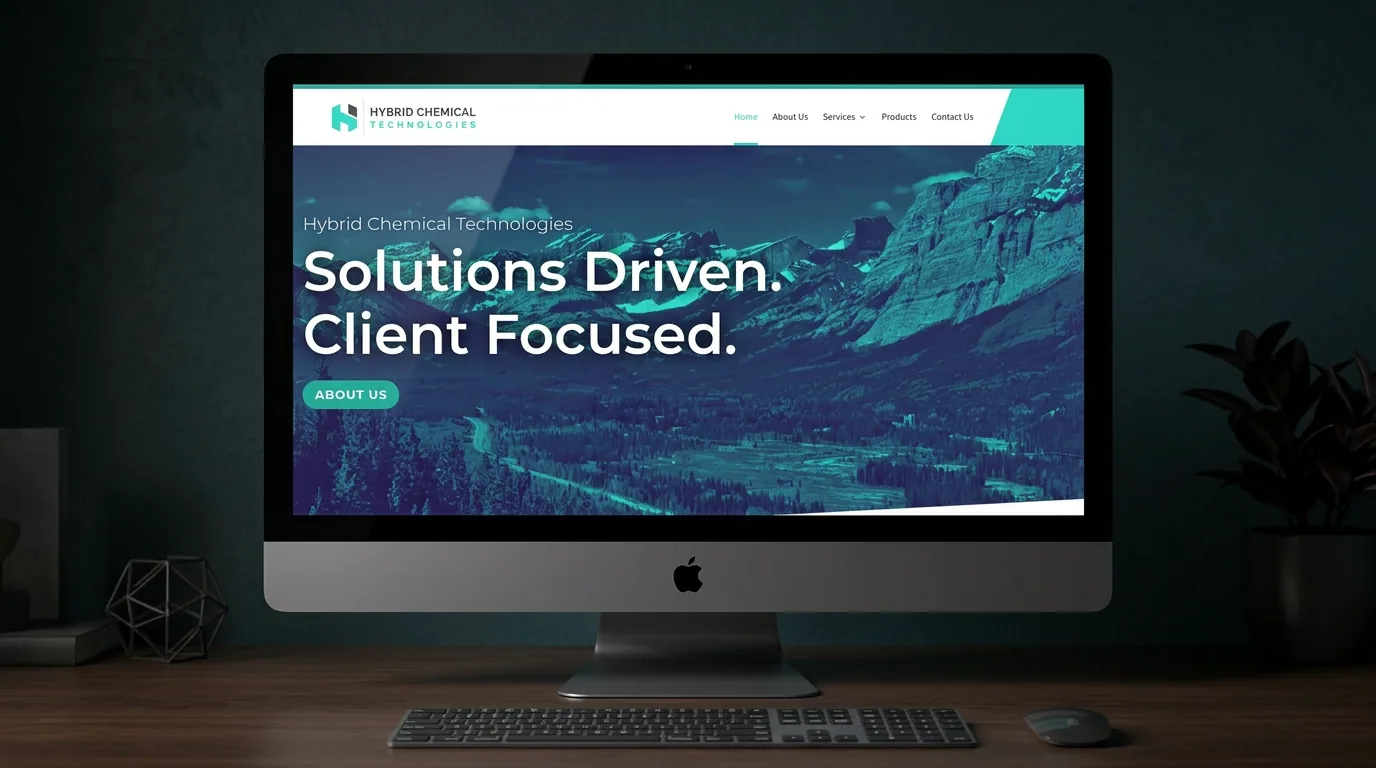 Hybrid Chemical Technologies website mockup