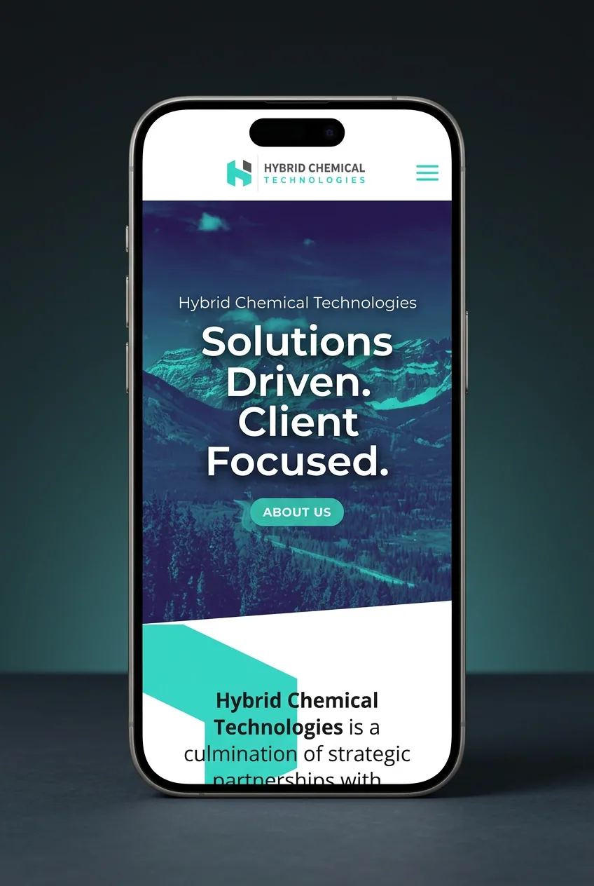 Hybrid Chemical Technologies mobile mockup