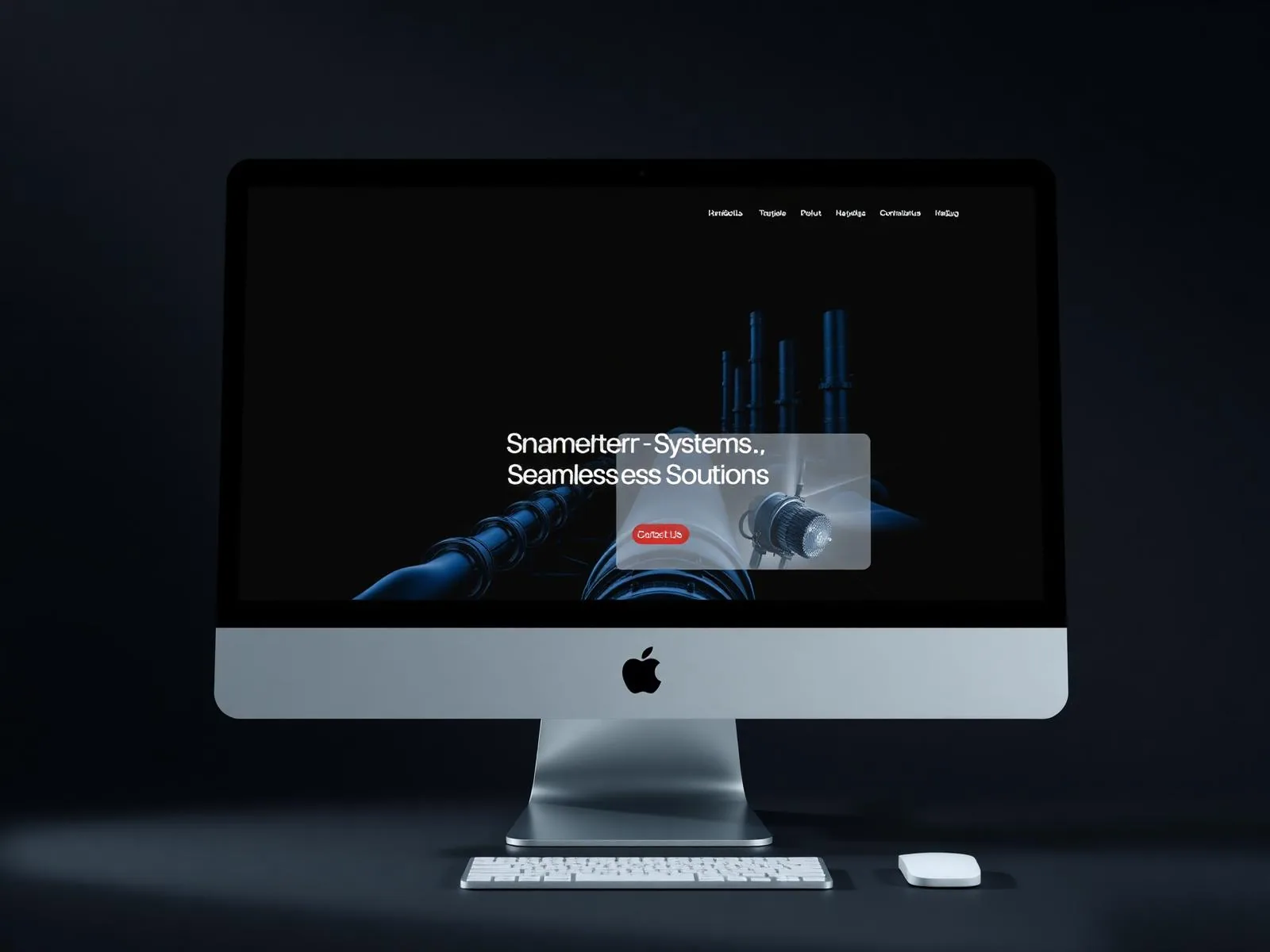 IONEX Systems website mockup