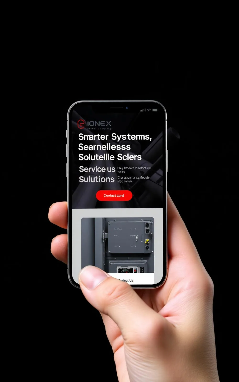 IONEX Systems mobile mockup
