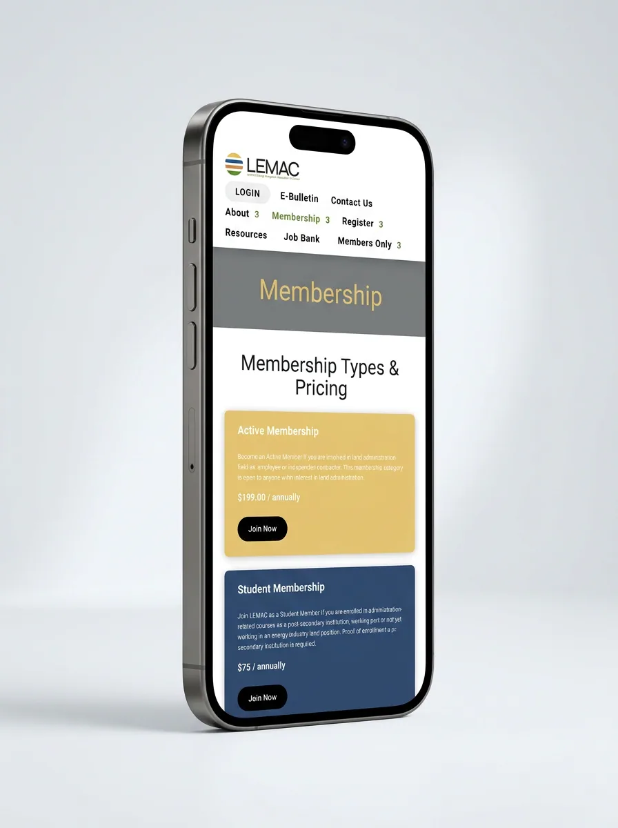 LEMAC mobile mockup