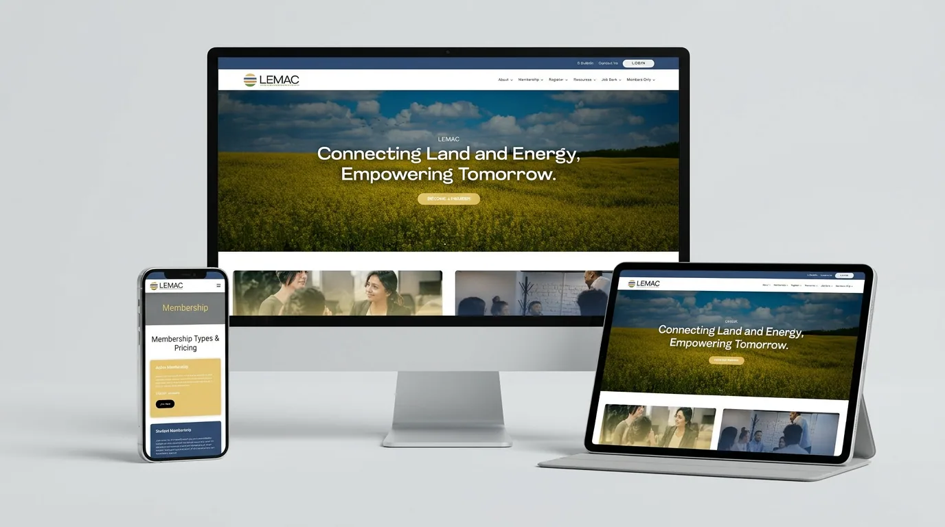 LEMAC multi-device mockup