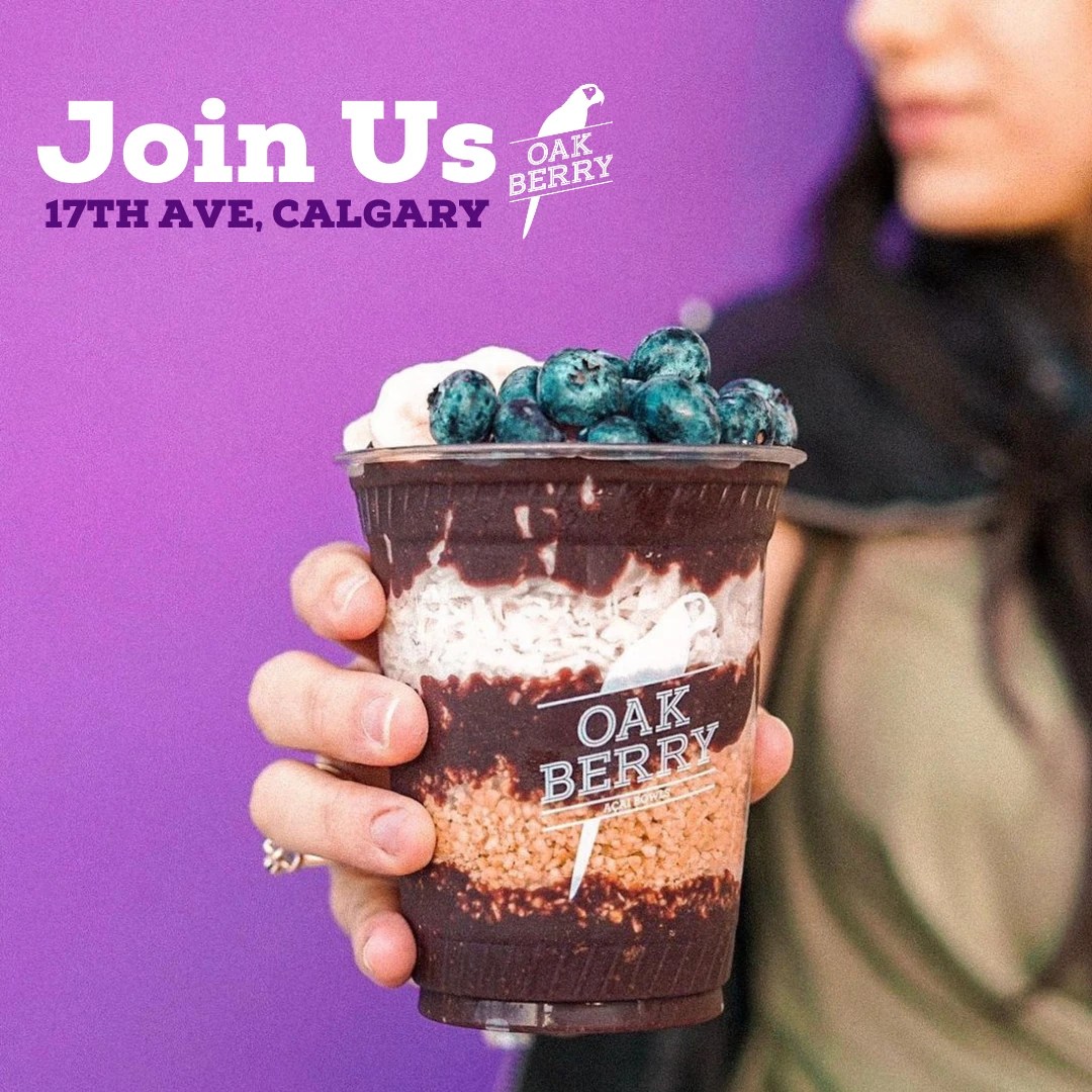 Oakberry Açaí Canada social design 6