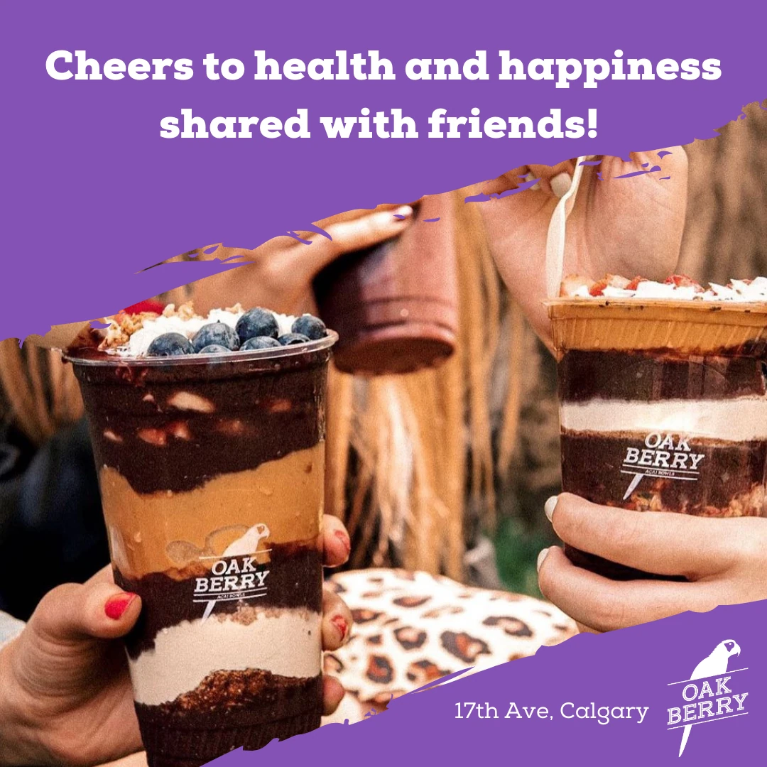 Oakberry Açaí Canada social design 7