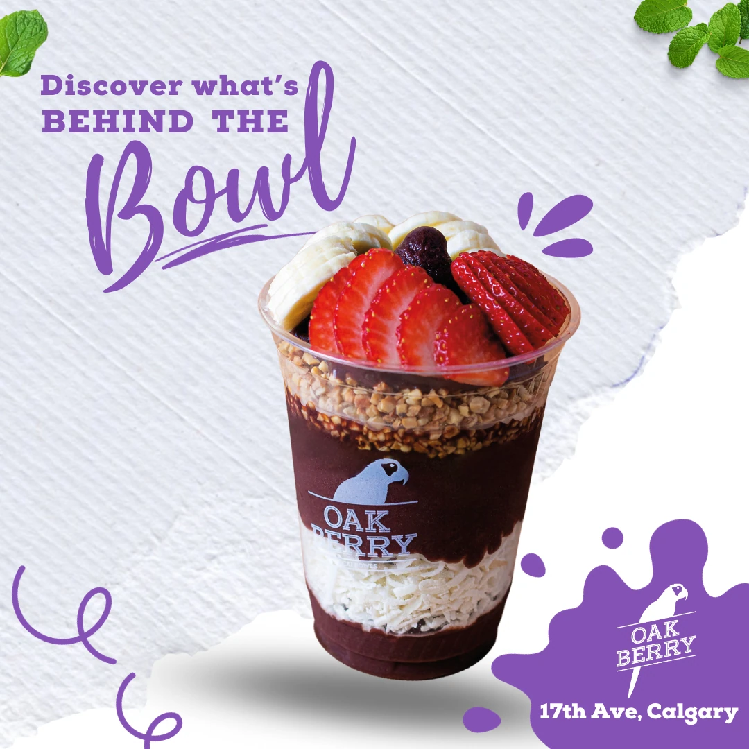 Oakberry Açaí Canada social design 8