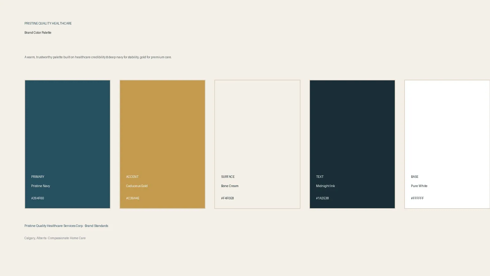 Pristine Quality Healthcare brand mockup
