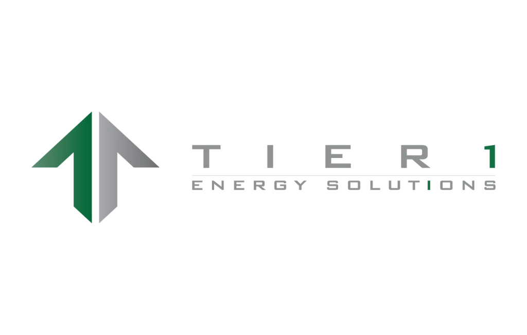 Tier 1 Energy logo - horizontal lockup